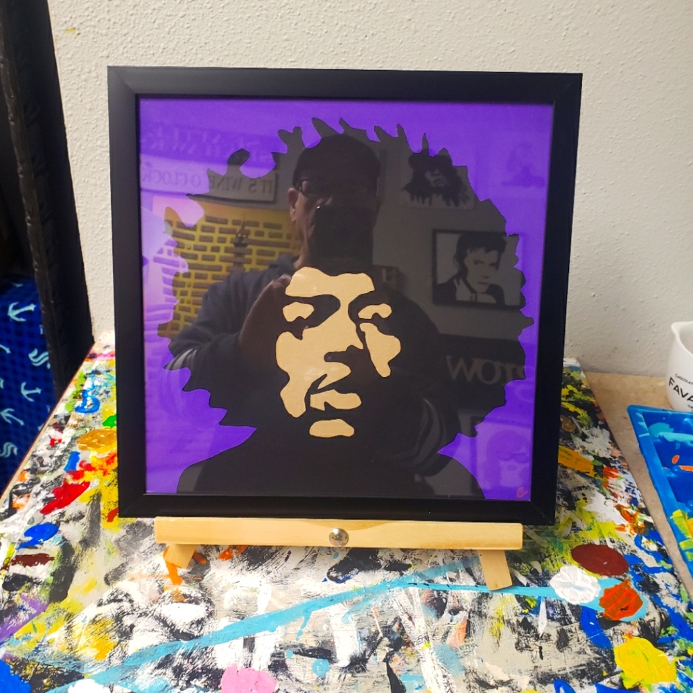 Purple Haze Jimi Hendrix Original Acrylic Painting